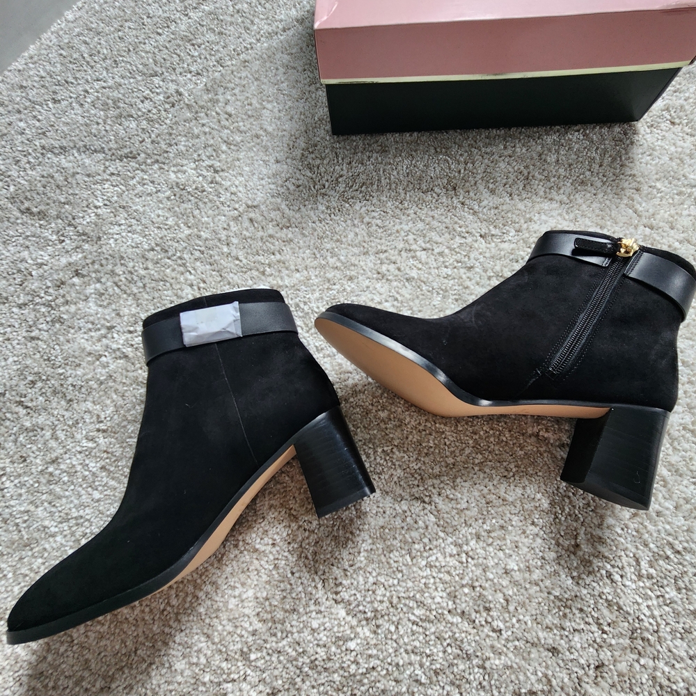 Kate Spade Elegant Black Ankle Boots - Picture 5 of 9